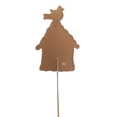 Christmas Cardinal Couple Birdhouse Stake - One Yard Decoration 31.25 Inches - Wreath - C22010 - Metal - Multicolored 2 Christmas Cardinal Couple Birdhouse Stake - One Yard Decoration 31.25 Inches - Wreath - C22010 - Metal - Multicolored - Image 2