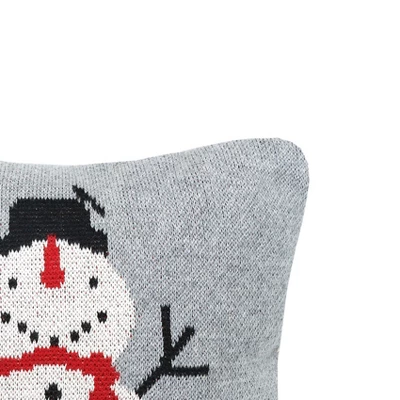 C&F Home 10" X 10" Snowman Knitted Christmas Holiday Throw Pillow 1 C&F Home 10" X 10" Snowman Knitted Christmas Holiday Throw Pillow