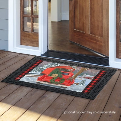 Winter Puppy Pickup Doormat Christmas Indoor Outdoor 30" X 18" Briarwood Lane 2 Winter Puppy Pickup Doormat Christmas Indoor Outdoor 30" X 18" Briarwood Lane - Image 2