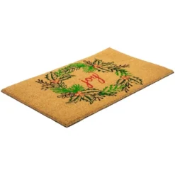 Northlight Natural Coir "Joy" Wreath Christmas Doormat 18" X 30" 7 Northlight Natural Coir "Joy" Wreath Christmas Doormat 18" X 30" -Christmas Decorations GUEST cafecc2f 0805 4a88 aa7a 8c37a706e99e