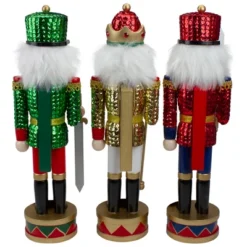 Northlight Set Of 3 Red Sequin Jacket Wooden Christmas Nutcrackers 14.25" 5 Northlight Set Of 3 Red Sequin Jacket Wooden Christmas Nutcrackers 14.25" -Christmas Decorations GUEST cf821455 cab3 4b23 9b29 0001f84566a0