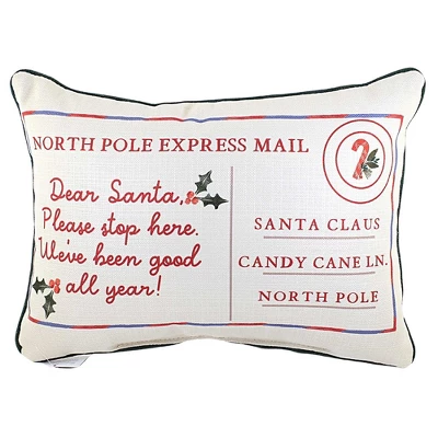 Christmas 19.0" North Pole Express Pillow Santa Claus Mail Home Decor Little Birdie The Little Birdie - Decorative Pillow 1 Christmas 19.0" North Pole Express Pillow Santa Claus Mail Home Decor Little Birdie The Little Birdie - Decorative Pillow