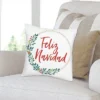 Big Dot Of Happiness Feliz Navidad - Holiday And Spanish Christmas Party Home Decorative Canvas Cushion Case - Throw Pillow Cover - 16 X 16 Inches