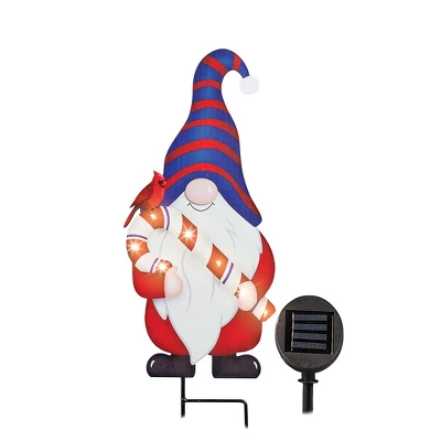 Collections Etc Outdoor Christmas Gnome Solar Stake Decoration 4 Collections Etc Outdoor Christmas Gnome Solar Stake Decoration - Image 4