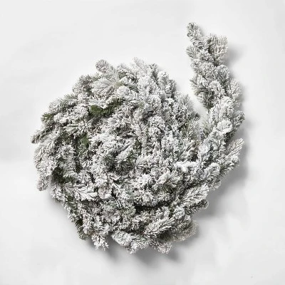 18ft Pre-lit Flocked Cashmere Artificial Christmas Garland Clear Lights - Wondershop™ 1 18ft Pre-lit Flocked Cashmere Artificial Christmas Garland Clear Lights - Wondershop™