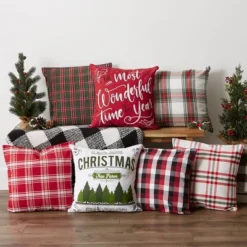 4pk 18"x18" Christmas Printed Square Throw Pillow Covers - Design Imports 21 4pk 18"x18" Christmas Printed Square Throw Pillow Covers - Design Imports -Christmas Decorations GUEST dd726bc4 cf32 4de0 8104 f69645f60d2a