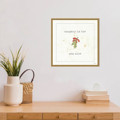 16" X 16" Christmas Cuties III Mistletoe By Pela Studio Framed Canvas Wall Art - Amanti Art 5 16" X 16" Christmas Cuties III Mistletoe By Pela Studio Framed Canvas Wall Art - Amanti Art - Image 5