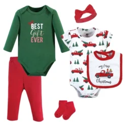 Hudson Baby Infant Girl Cotton Layette Set, Christmas Gift -Christmas Decorations GUEST e006cdfc 2b27 446d 81d7 5fbb64e9931b