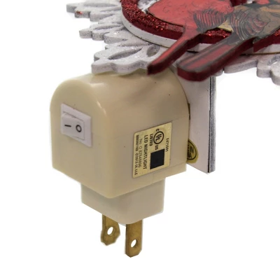 Christmas Cardinal Night Light - One Night Light 5.75 Inches - Snowflake Red Bird - 133625 - Wood - Red 2 Christmas Cardinal Night Light - One Night Light 5.75 Inches - Snowflake Red Bird - 133625 - Wood - Red - Image 2