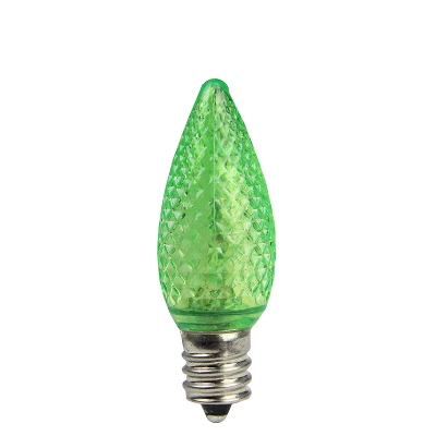 Northlight Pack Of 25 Faceted LED C7 Green Christmas Replacement Bulbs 1 Northlight Pack Of 25 Faceted LED C7 Green Christmas Replacement Bulbs