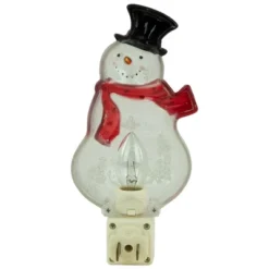 Northlight 6.75" Snowman Wearing Red Scarf Christmas Night Light -Christmas Decorations GUEST e70a5fe2 5dd6 48a2 a341 264f1d794046