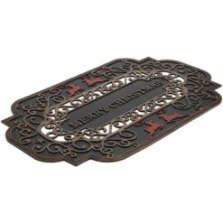 Northlight Black And Copper Reindeer "Merry Christmas" Doormat 18" X 30" -Christmas Decorations GUEST e7c7c21c 35d9 443b bced bd95e37314be