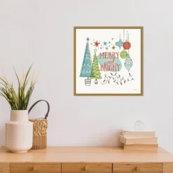 16" X 16" Merry And Bright Christmas Tree Square By Janelle Penner Framed Canvas Wall Art - Amanti Art 9 16" X 16" Merry And Bright Christmas Tree Square By Janelle Penner Framed Canvas Wall Art - Amanti Art -Christmas Decorations GUEST e8b40c1e 7d0c 40c1 bccd 827b7d33bf22