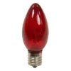 Northlight Pack Of 25 Transparent Red C9 Christmas Replacement Bulbs