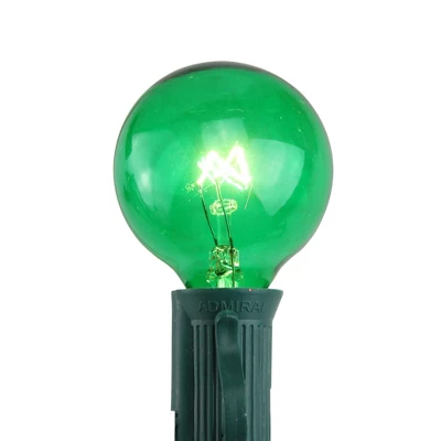 Northlight Pack Of 25 Incandescent G40 Green Christmas Replacement Bulbs 1 Northlight Pack Of 25 Incandescent G40 Green Christmas Replacement Bulbs