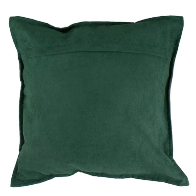 Northlight 18" Green And Brown Suede "Noel" Christmas Throw Pillow 4 Northlight 18" Green And Brown Suede "Noel" Christmas Throw Pillow - Image 4