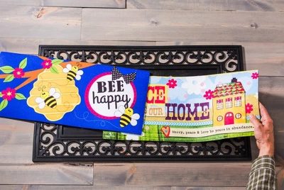 Evergreen Indoor Outdoor Doormat Bundle Set Of 5 - Frame And 4 Welcome Seasonal Inserts Winter Cardinal Halloween Thanksgiving Christmas 6 Evergreen Indoor Outdoor Doormat Bundle Set Of 5 - Frame And 4 Welcome Seasonal Inserts Winter Cardinal Halloween Thanksgiving Christmas - Image 6