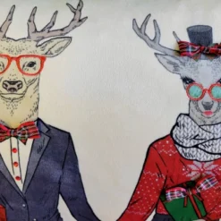 14"x26" Oversized 'Mr & Mrs. Reindeer' Christmas Lumbar Throw Pillow - Edie@Home 8 14"x26" Oversized 'Mr & Mrs. Reindeer' Christmas Lumbar Throw Pillow - Edie@Home -Christmas Decorations GUEST f1656fab 450b 4f6d 9526 60f9f01a2efc