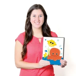 Big Dot Of Happiness Under The Sea Critters - Nursery Wall Art And Kids Room Decorations - Christmas Gift Ideas - 7.5 X 10 Inches - Set Of 3 Prints -Christmas Decorations GUEST f2b9a428 bc37 43e4 ad53 2fa1a05dcd11