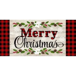 Evergreen Indoor Outdoor Doormat Bundle Set Of 5 - Frame And 4 Welcome Seasonal Inserts Halloween Christmas Thanksgiving Bless This Home