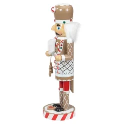 Northlight 14" Beige And Red Gingerbread Chef Christmas Nutcracker -Christmas Decorations GUEST faf17018 d0c7 4d29 a70d d8ad85b56fef