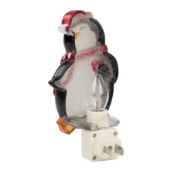 Northlight 6" Black And Red Happy Penguin In Santa Hat Christmas Night Light -Christmas Decorations GUEST fbb458ab 1350 4940 aea7 26aee749476e