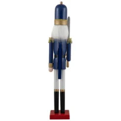 Northlight 48.25" Blue And White Christmas Nutcracker Soldier With Sword -Christmas Decorations GUEST fcb38d08 6fbf 4850 9e23 7bd18dc57ac1