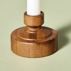 7"x3" Flameless Christmas Window Candle With Wood Base - Hearth & Hand™ With Magnolia -Christmas Decorations GUEST ffd6975e 2146 4e21 8ea0 9c4d357bd4f0